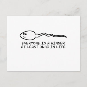 Everyone is a winner at least once! postcard