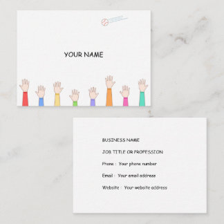 Everyone is aiming for that home run catch.  business card
