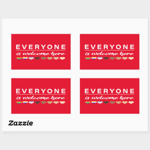 Everyone is welcome here All Are Welcome Here Sticker