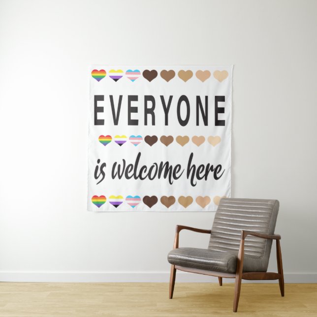 Everyone is welcome here All Are Welcome Here  Tapestry (In Situ)
