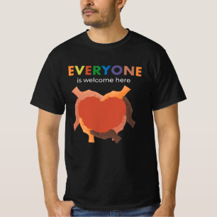 Everyone Is Welcome Here Diversity Inclusion Equal T-Shirt
