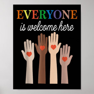 Everyone Is Welcome Here Idaho Poster