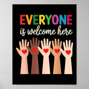 Everyone Is Welcome Here Idaho Teache Poster