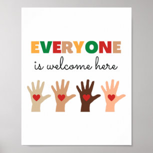 Everyone Is Welcome Here Idaho Teacher 11  Poster