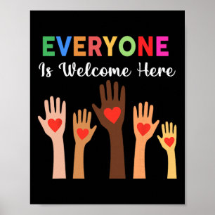 Everyone Is Welcome Here Idaho Teacher _1  Poster