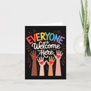 Everyone Is Welcome Here Idaho Teacher 29 Card