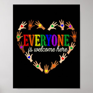 Everyone Is Welcome Here Idaho Teacher 40 Poster