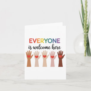 Everyone Is Welcome Here Idaho Teacher 4 Card