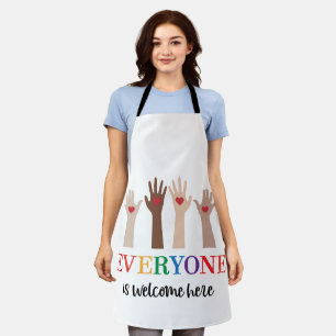 Everyone Is Welcome Here Idaho Teacher Apron