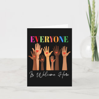 Everyone Is Welcome Here Idaho Teacher  Card