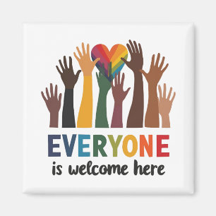 Everyone Is Welcome Here Idaho Teacher Magnet