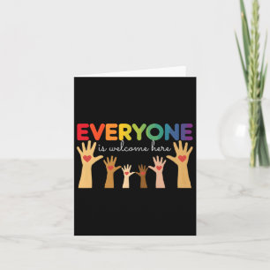 Everyone Is Welcome Here Idaho Teacher Support 1 Card