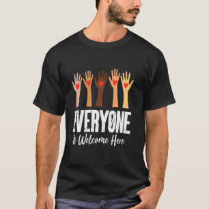 Everyone Is Welcome Here Idaho Teacher T-Shirt