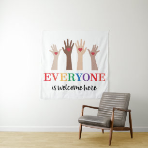 Everyone Is Welcome Here Idaho Teacher Tapestry