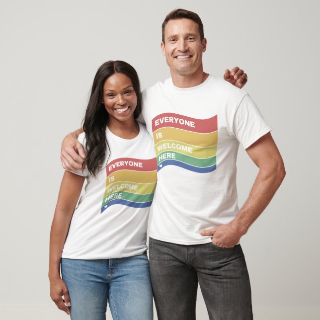 Everyone Is Welcome Here. T-Shirt (Unisex)