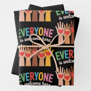 Everyone Is Welcome Here Wrapping Paper Sheet