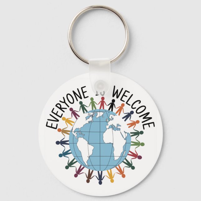 Everyone is welcome  keychain (Front)