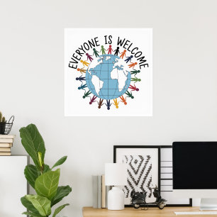 Everyone is welcome poster