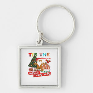 Everyone Loves A At Christmas Christmas Santas Com Keychain