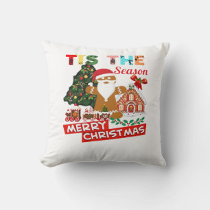 Everyone Loves A At Christmas Christmas Santas Com Throw Pillow