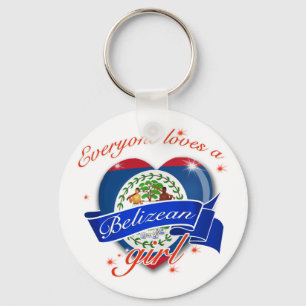 Everyone loves a Belizean girl Keychain