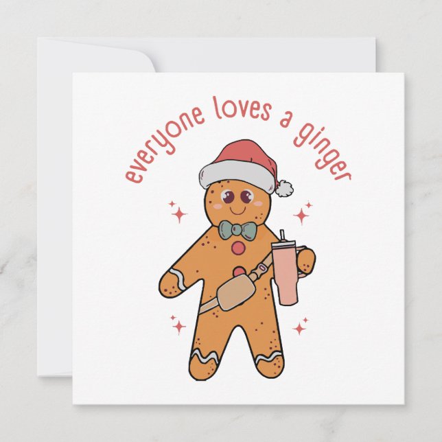 Everyone Loves A Ginger - Funny Christmas (Front)