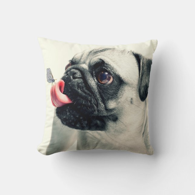 Everyone Loves a PUG! - On a Pillow (Front)