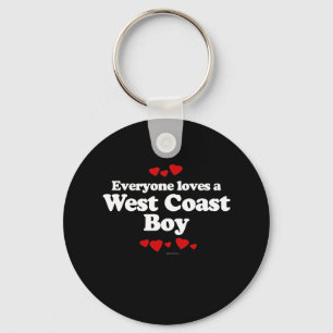 Everyone Loves a West Coast Boy T-shirt Keychain
