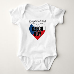 Everyone Loves Czech Boy Baby Bodysuit