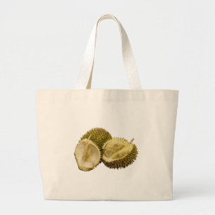 Everyone loves durian! large tote bag