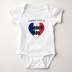 Everyone Loves French Boy Baby Bodysuit