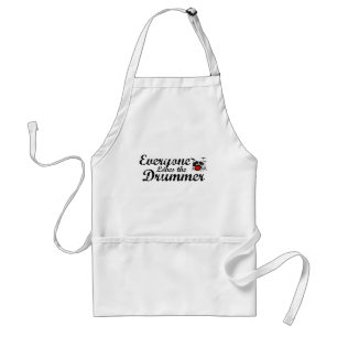 Everyone Loves The Drummer Standard Apron