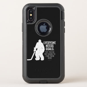 Everyone Needs Goals (hockey) OtterBox Defender iPhone X Case