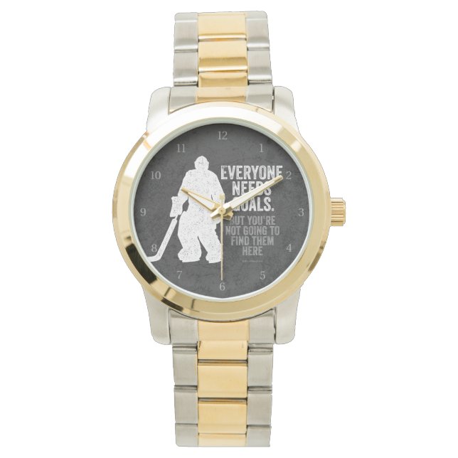 Everyone Needs Goals (Hockey) Watch (Front)