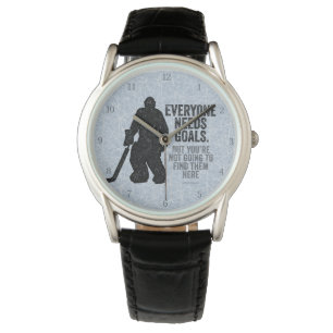 Everyone Needs Goals (Hockey) Wrist Watch