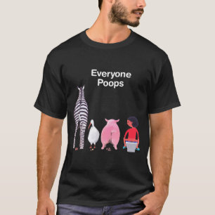 Everyone Ops Funny Zebra G Toilet Humor  T-Shirt