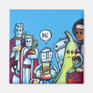 Everyone says "Hi" Magnet