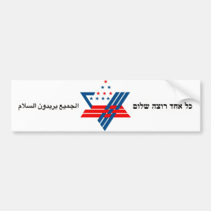 everyone wants peace bumper sticker