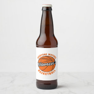 Everyone Watches Women's Sports Classic Beer Bottle Label
