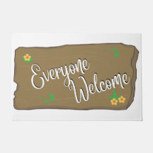 Everyone Welcome Door Mat