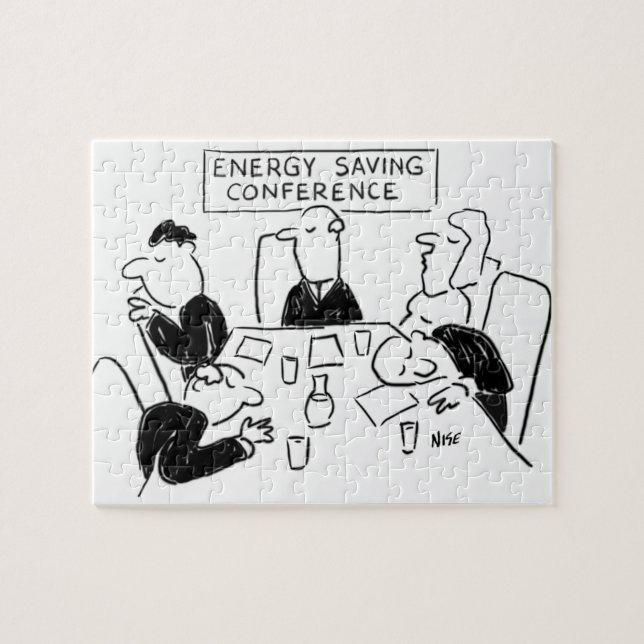 Everyone's Sleeping at an Energy Saving Conference Jigsaw Puzzle (Horizontal)