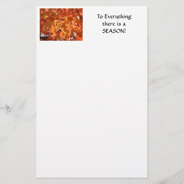 EVERYTHING A SEASON Stationery Autumn Leaves MOM (Front)