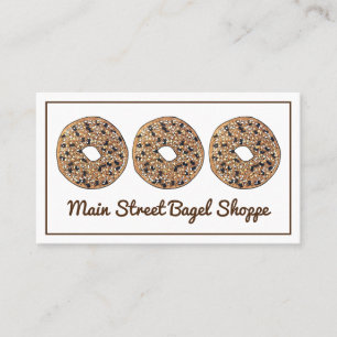 Everything Bagel Bread Bakery Baked By Pastry Business Card