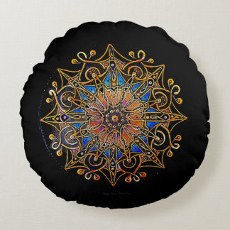 Everything Changes by Julie Ann Stricklin Round Pillow