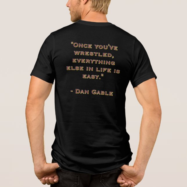 "Everything Else Is Easy" Tri-Blend Shirt (Back)