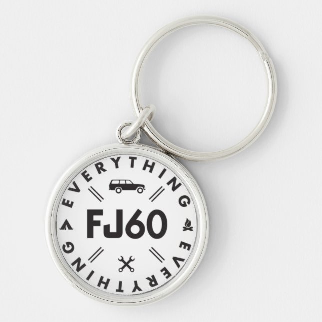 Everything FJ60 Logo Keychain (Front)