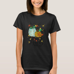 Everything Give Thanks 1 Thess 5 18 Leopard Pumpki T-Shirt