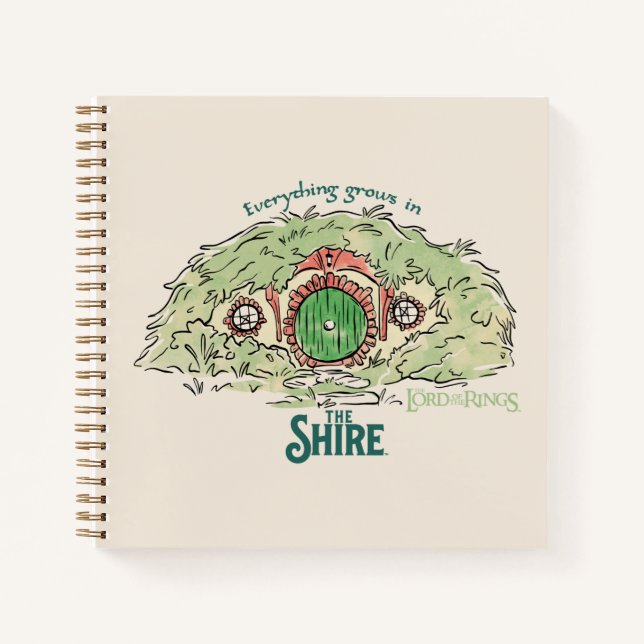 Everything Grows in THE SHIRE™ Notebook (Front)