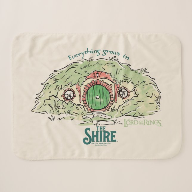 Everything Grows in THE SHIRE™ Sherpa Blanket (Front (Horizontal))