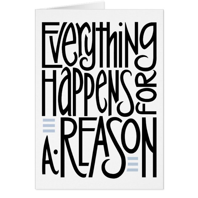 Everything Happens black Card (Front)